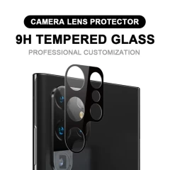 Folie Camera pentru Samsung Galaxy S23 Ultra - Techsuit Full Camera Glass - Negru Negru