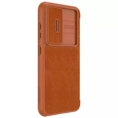 Husa pentru Samsung Galaxy S23 - Nillkin QIN Leather Pro Case - Maro Maro