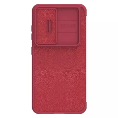 Husa pentru Samsung Galaxy S23 - Nillkin QIN Leather Pro Case - Maro Rosu 