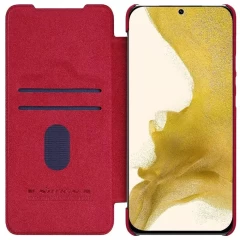 Husa pentru Samsung Galaxy S23 - Nillkin QIN Leather Pro Case - Rosu Rosu