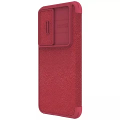 Husa pentru Samsung Galaxy S23 - Nillkin QIN Leather Pro Case - Rosu Rosu