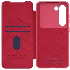 Husa pentru Samsung Galaxy S23 - Nillkin QIN Leather Pro Case - Rosu Rosu