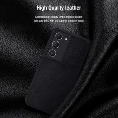 Husa pentru Samsung Galaxy S23 Plus - Nillkin QIN Leather Pro Case - Negru Negru