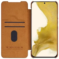 Husa pentru Samsung Galaxy S23 Plus - Nillkin QIN Leather Pro Case - Maro Maro