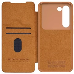 Husa pentru Samsung Galaxy S23 Plus - Nillkin QIN Leather Pro Case - Maro Maro