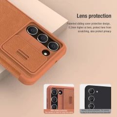 Husa pentru Samsung Galaxy S23 Plus - Nillkin QIN Leather Pro Case - Maro Maro