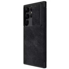 Husa pentru Samsung Galaxy S23 Ultra - Nillkin QIN Leather Pro Case - Negru Negru