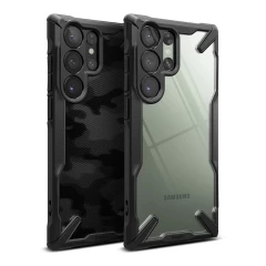 Husa pentru Samsung Galaxy S23 Ultra - Ringke Fusion X Design - Camo Black Camo Black