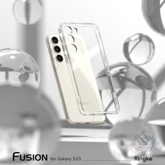 Husa pentru Samsung Galaxy S23 - Ringke Fusion - transparenta transparenta
