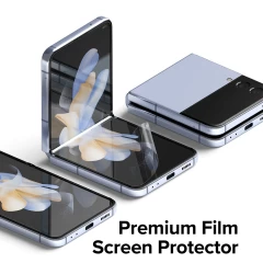 Folie pentru Samsung Galaxy Z Flip4 (set 2) - Ringke Dual Easy Full - transparenta transparenta
