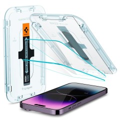 Folie pentru iPhone 14 Pro Max (set 2) - Spigen Glas.tR EZ FIT - transparenta