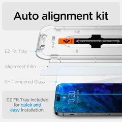 Folie pentru iPhone 14 Pro Max (set 2) - Spigen Glas.tR EZ FIT - transparenta transparenta