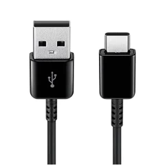 Cablu de Date USB-A to Type-C 2A, 480Mbps, 1.5m - Samsung (EP-DG930IBEGWW) - Negru Negru