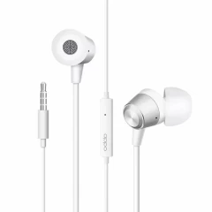 Casti Audio In-Ear cu Mufa Jack - Oppo (MH130) - Alb Alb