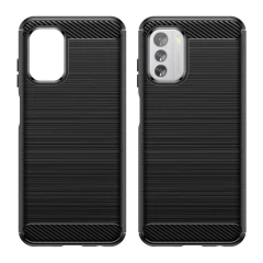 Husa pentru Nokia G60 - Techsuit Carbon Silicone - Negru Negru