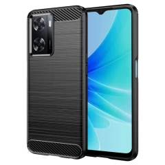 Husa pentru Oppo A57 4G / Oppo A57s / OnePlus Nord N20 SE - Techsuit Carbon Silicone - Negru Negru