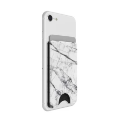 Portofel pentru telefon - PopSockets PopWallet - White Marble - - Negru Negru