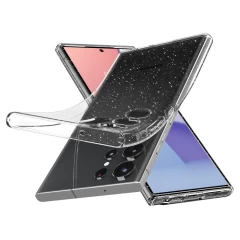 Huse pentru Samsung Galaxy S23 Ultra - Spigen Liquid Crystal Glitter - transparenta transparenta
