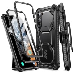 Husa pentru Samsung Galaxy S23 + Folie - I-Blason Armorbox - Negru