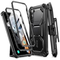 Husa pentru Samsung Galaxy S23 + Folie - I-Blason Armorbox - Verde Negru 