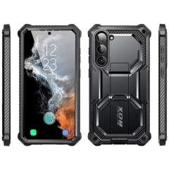 Husa pentru Samsung Galaxy S23 + Folie - I-Blason Armorbox - Negru Negru