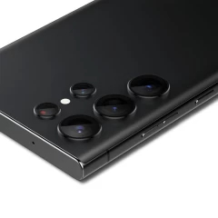 Folie Camera pentru Samsung Galaxy S23 Ultra (set 2) - Spigen Optik.tR EZ FIT - Negru Negru