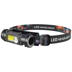 Lanterna Cap XPG, COB, LED - Techsuit (HL-B-04) - Negru