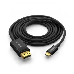 Cablu Video Type-C la Display Port, 4K x 2K@30Hz, 1.5m - Ugreen (50994) - Negru Negru