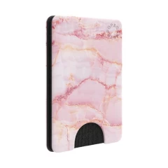 Portofel pentru telefon - PopSockets PopWallet - Pink Marble - - Roz Roz