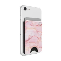 Portofel pentru telefon - PopSockets PopWallet - Pink Marble - - Roz Roz