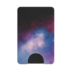 Portofel pentru telefon - PopSockets PopWallet - Blue Galaxy - - Negru Negru