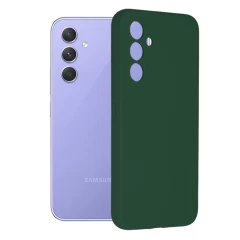 Husa pentru Samsung Galaxy A54 - Techsuit Soft Edge Silicone - Negru Verde 