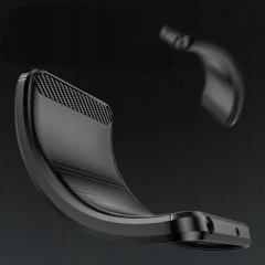 Husa pentru Xiaomi Redmi Note 12 5G / Poco X5 - Techsuit Carbon Silicone - Negru Negru