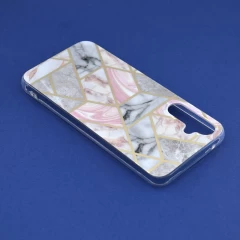Husa pentru Samsung Galaxy A34 5G - Techsuit Marble Series - Roz Roz