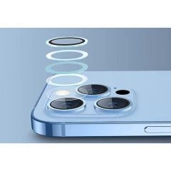 Folie Camera pentru iPhone 14 Pro / iPhone 14 Pro Max - ESR Lens Protector Tempered Glass - Negru Negru