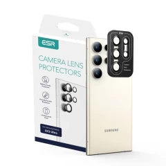 Folie Camera pentru Samsung Galaxy S23 Ultra - ESR Lens Protector Tempered Glass - Negru Negru