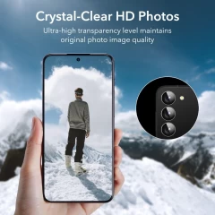 Folie Camera pentru Samsung Galaxy S23 / S23 Plus - ESR Lens Protector Tempered Glass - transparenta transparenta
