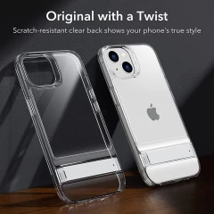 Husa pentru iPhone 14 / iPhone 13 - ESR Air Shield Boost Kickstand - transparenta transparenta