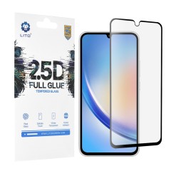 Folie pentru Samsung Galaxy A34 5G - Lito 2.5D FullGlue Glass - Negru