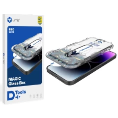 Folie pentru iPhone 13 / 13 Pro / 14 - Lito Magic Glass Box D+ Tools - transparenta transparenta