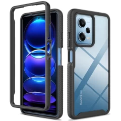 Husa pentru Xiaomi Redmi Note 12 Pro 5G / Poco X5 Pro + Folie - Techsuit Defense360 Pro - Negru Negru