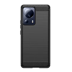 Husa pentru Xiaomi 13 Lite - Techsuit Carbon Silicone - Negru Negru