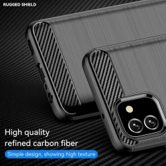 Husa pentru Samsung Galaxy A04e / M04 - Techsuit Carbon Silicone - Negru Negru