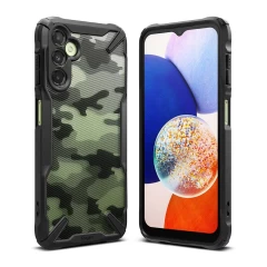 Husa pentru Samsung Galaxy A14 4G / 5G - Ringke Fusion X Design - Camo Black Camo Black