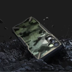 Husa pentru Samsung Galaxy A14 4G / 5G - Ringke Fusion X Design - Camo Black Camo Black