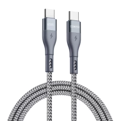 Cablu de Date 2x Type-C Super Fast Charging 65W, 480Mbps, 1m - Duzzona (A2) - Gri Gri