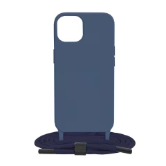 Husa pentru iPhone 13 - Techsuit Crossbody Lanyard - Albastru Albastru