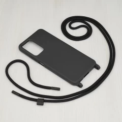 Husa pentru Xiaomi Redmi Note 11 Pro+ 5G - Techsuit Crossbody Lanyard - Negru Negru