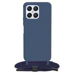 Husa pentru Honor X8 4G - Techsuit Crossbody Lanyard - Albastru