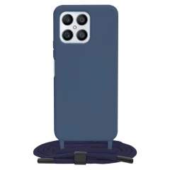Husa pentru Honor X8 4G - Techsuit Crossbody Lanyard - Albastru Albastru